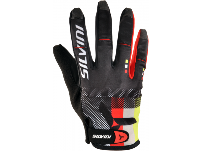 SILVINI Team men&#39;s long finger gloves black