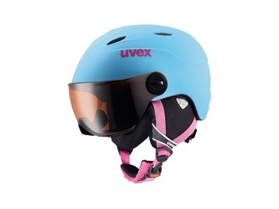uvex JUNIOR VISOR PRO liteblue mat detská lyžiarska helma