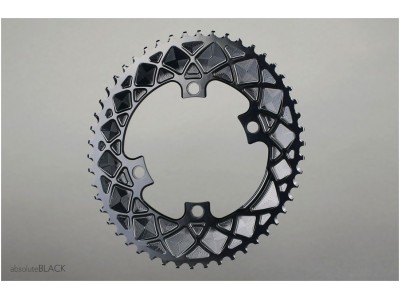 absoluteBLACK OVAL Road 2X 110/4 BCD chainring, 52T