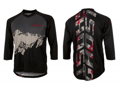 GHOST jersey AM Vent 3/4 short sleeve - brown/black/red