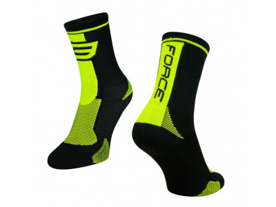 FORCE Socks Long, black-yellow