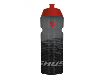 GHOST fľaša titanium gray/night black/riot red - 0,75 l, model 2017