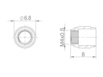 Extend kompresní matice - oliva pro hydr. hadice Sram, 5 mm