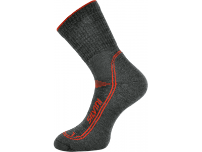 SILVINI Merino Lattari ponožky charcoal/red