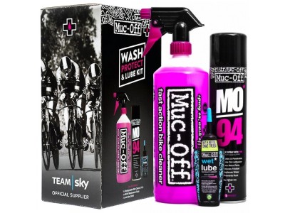 Muc-Off Wash Protect And Lube Kit set for bicycle maintenance