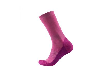 Devold Multi Merino Medium Dámske vlnené ponožky Ružové