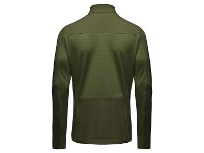 GOREWEAR TrailKPR Hybrid félcipzáras pulóver, zöld