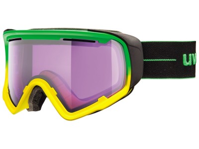 Uvex JAKK lyžiarske okuliare green-yellow