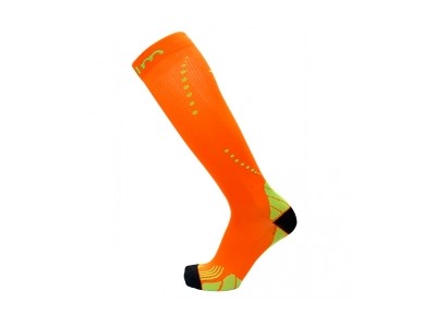 Șosete de damă Collm de compresie pentru genunchi portocaliu moale