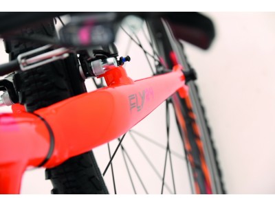 Superior FLY 24&quot; 2017 portocaliu lucios/rosu/negru, bicicleta pentru copii