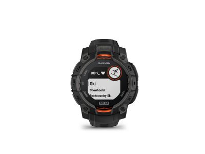 Garmin Instinct 3 sportovní hodinky, 45 mm, Solar, black,/black silicone band