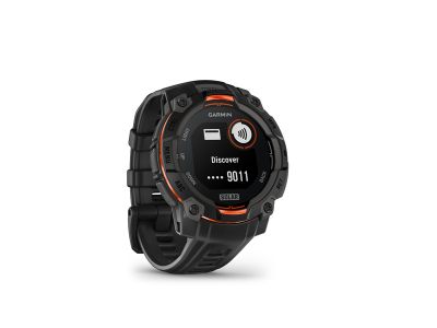 Garmin Instinct 3 sportovní hodinky, 45 mm, Solar, black,/black silicone band