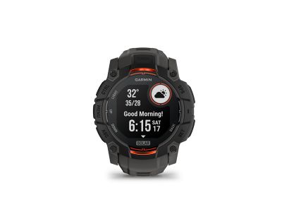 Garmin Instinct 3 sportovní hodinky, 50 mm, Solar, black/charcoal silicone band