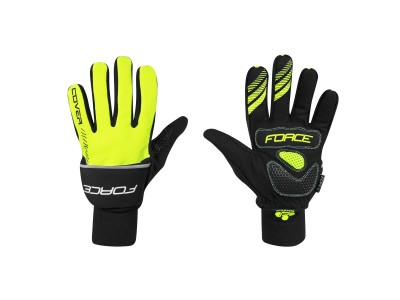 FORCE winter gloves COVER fluo