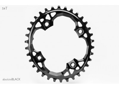 absoluteBLACK OVAL chainring, SRAM BCD94