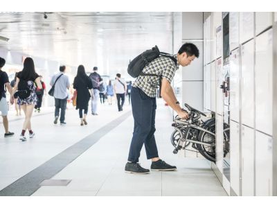 Tern BYB P8 20 skladací bicykel, modrá