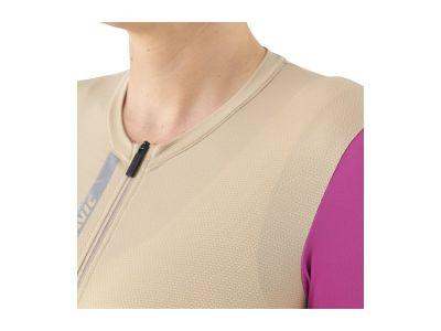 Mavic Essential women&#39;s jersey, white pepper/fuchsia