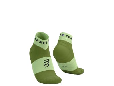 COMPRESSPORT Ultra Trail Low zokni, árnylime/fa színű