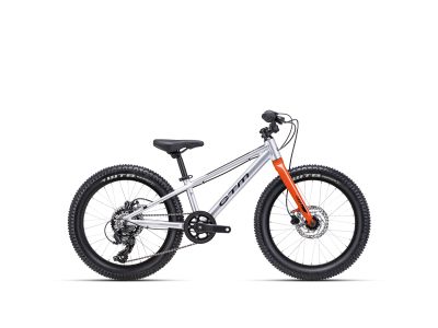 CTM JERRY 3.0 20 Kinderfahrrad, mattsilber/orange