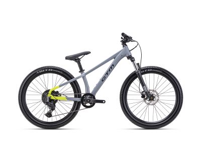 CTM ZEPHYR JR 24 gyerekbicikli, fényes lime/szürke