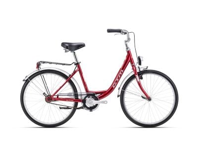 CTM SANDRA 24 dámsky bicykel, červená/strieborná