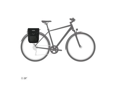 ORTLIEB Pedal-Mate Gepäckträgertasche, 16 l, schwarz