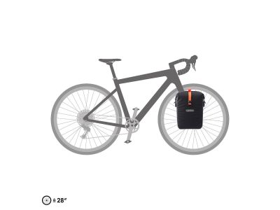 ORTLIEB Gravel Pack QL3.1 Gepäckträgertasche, 20 l, schwarz