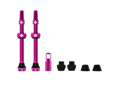 Muc-Off V2 Tubeless-Ventil, 60 mm, pink