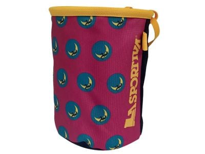 La Sportiva Climbing On The Moon Chalk Bag sáček na magnesium, fucsia/giallo