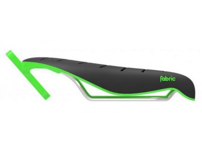 Fabric TRI Flat Elite saddle black green - exhibition