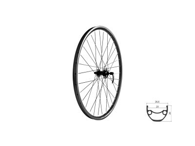 Roată față Kellys KLS DRAFT DSC 23 F 27.5&amp;quot;, QR, 6 orificii