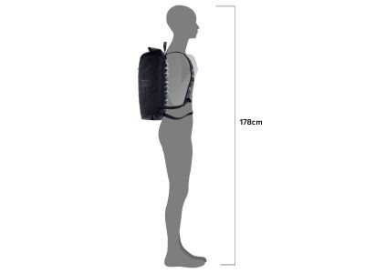 ORTLIEB Commuter-Daypack High-Vis Rucksack, 21 l, reflektierendes Schwarz