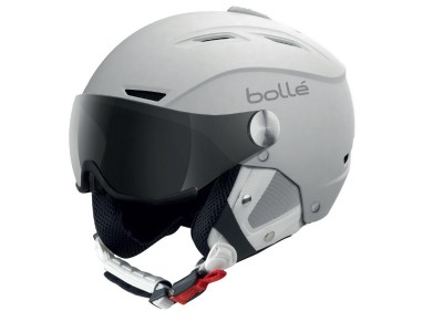 Bollé-Backline Visor Soft White-silver ski helmet