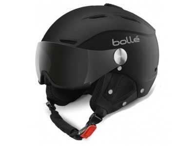 Bollé-Backline Visor Soft čierna/streiborná lyžiarska helma