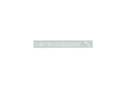 CeramicSpeed X nálepka, biela