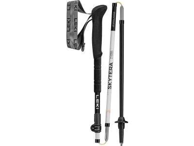 Kije LEKI Skytera FX Carbon SL Compact, 100 - 120 cm, biało-czarno-pomarańczowe