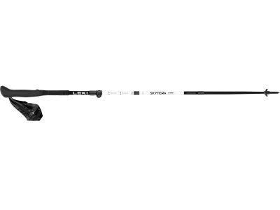 LEKI Skytera FX Carbon SL Compact palice, 100-120 cm, biela/čierna/oranžová
