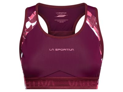 Biustonosz La Sportiva HOVER TOP, kolor różany/sekwoi