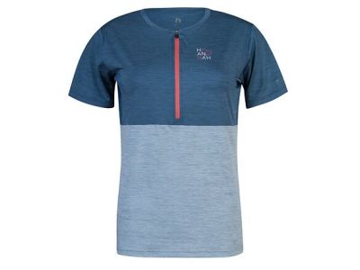 Hannah Berry Damen T-Shirt, India Ink Mel/Perlblau Mel