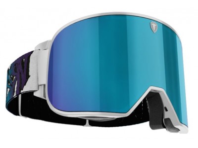 Dr.Zipe Savage Level 7 biele/hnedé w modré Multi lyžiarske okuliare