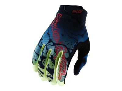 Troy Lee Designs Air gloves, drip glo yellow/dark navy