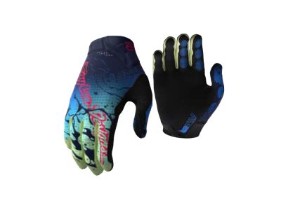 Troy Lee Designs Air Kinderhandschuhe, Drip Glo Yellow/Dunkelblau