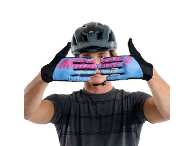 Troy Lee Designs Flowline gloves, peace-up cobalt