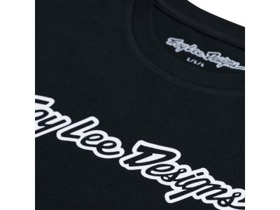 Troy Lee Designs Signature póló, fekete