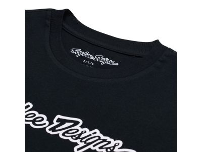 Troy Lee Designs Signature póló, fekete
