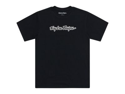 Troy Lee Designs Signature póló, fekete