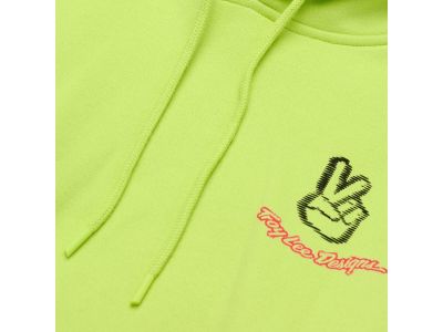 Troy Lee Designs Peace Out sweatshirt, glo yellow