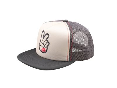 Troy Lee Designs Peace Out detská šiltovka, vintage white/carbon