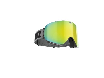 Bliz FLOW black brown gold multi + orange ski goggles