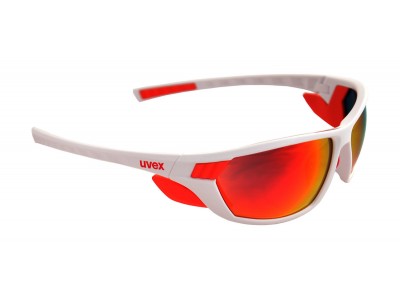 Okulary uvex Sportstyle 307 biało-czerwone/lustro-czerwone